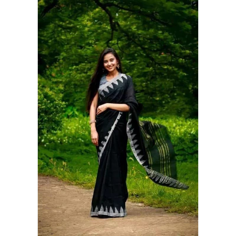 Tampul jum Sarees For Women Black.(তানজিন তিশা শাড়ী)