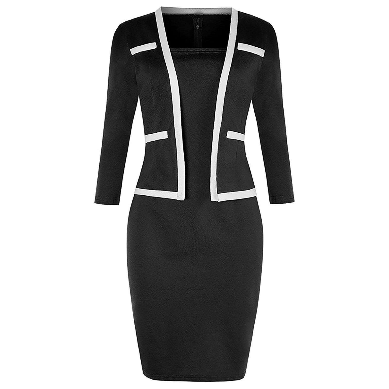 Blazer Dress Split Elegant Women Bodycon Dress