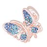Women Fashion Butterfly Rhinestone Hairpin Hair Claw Clip cessories Headwear