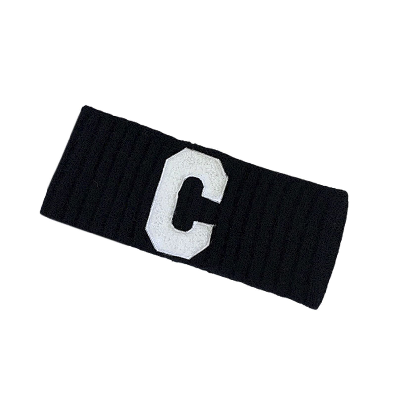 Women Headband Thin Type Letter C Print Wide Sports Headband