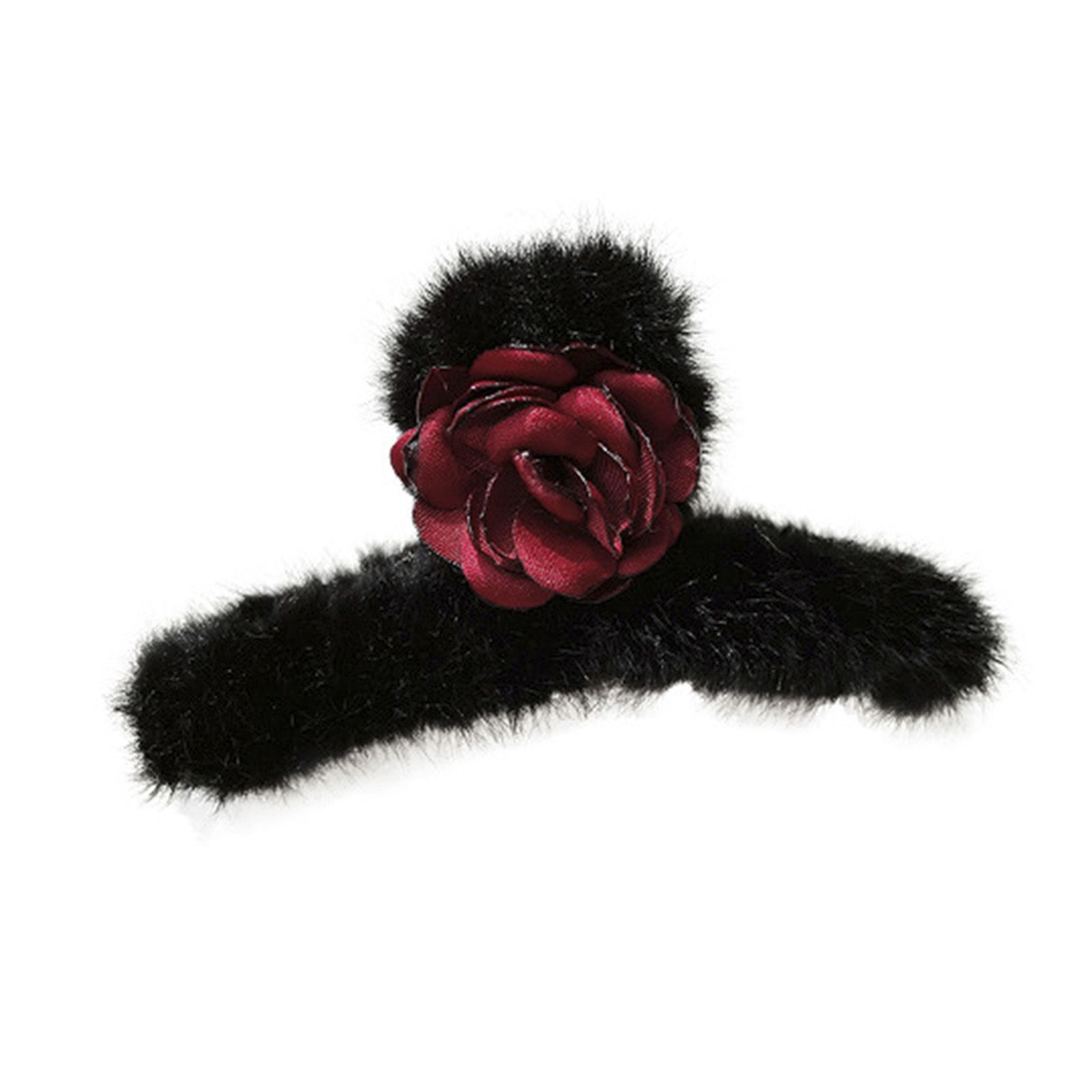 Hair Jaw Clips Anti-deform Elegant rylic Plush Claw Hairpin