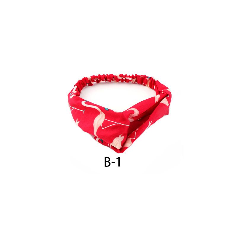 Korean Women Retro Cross Knot Turban Bandanas Elastic Hair Rope Accessories Adult Hair Band