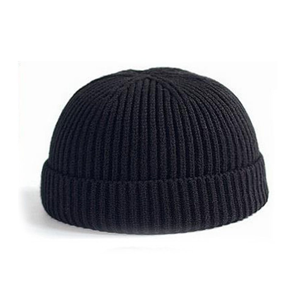 Solid Wool Knitted Beanie Skull Cap Winter Men Women Warm Elastic Hats Unisex Skullies 2018 Harajuku Knitted Wool Hat