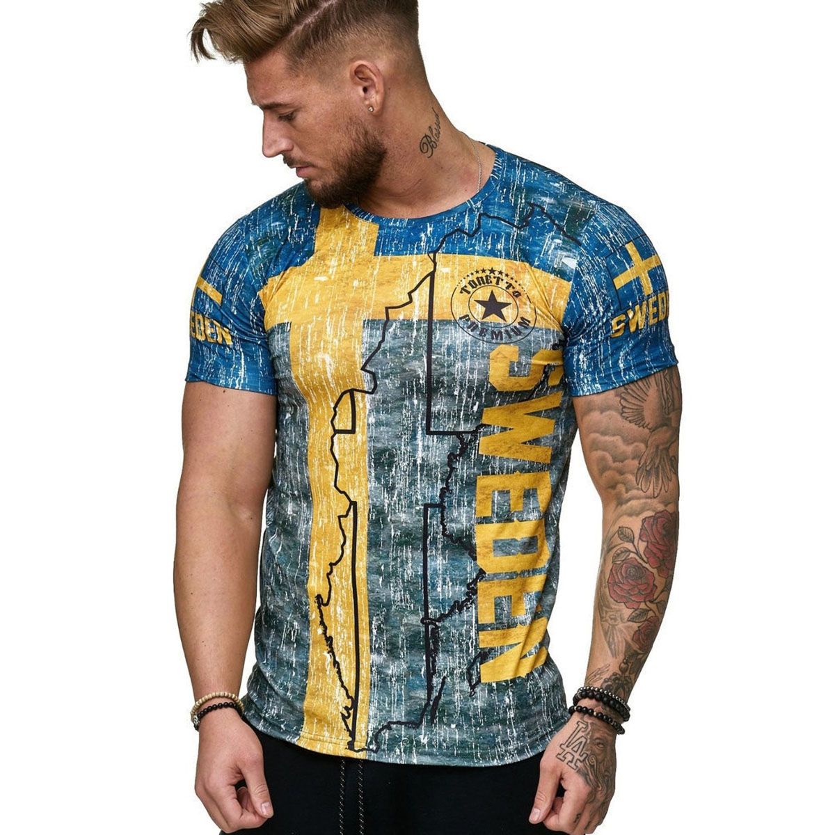 Breathable Jersey Germany Spain Sweden Portugal Russia Football T-Shirt Men Sports Shirt Oversize Tops