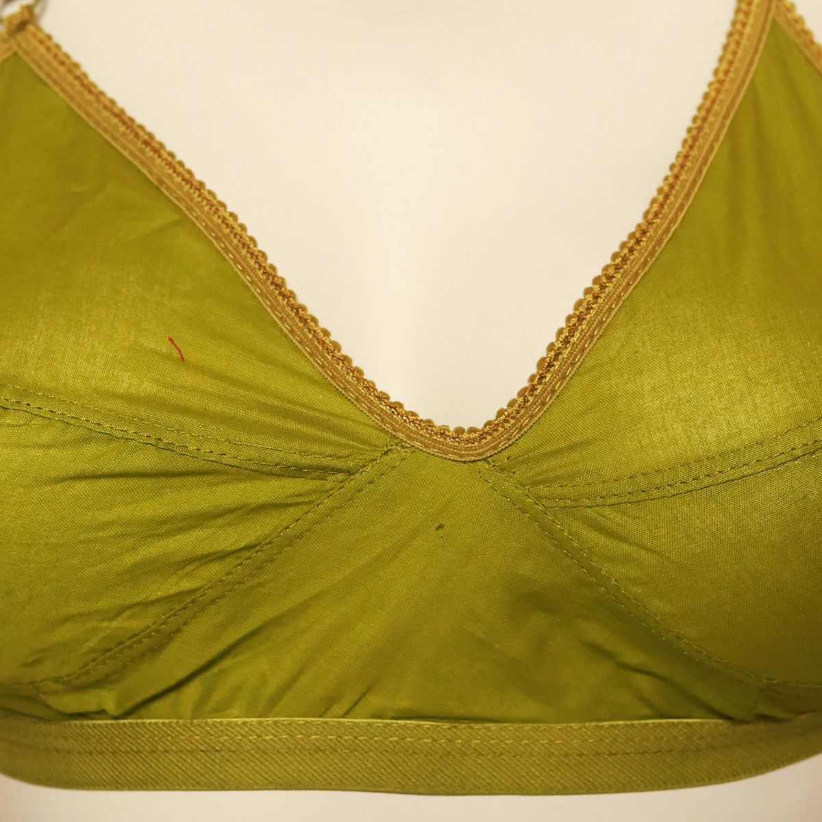 Cotton Net Bra For Women (Green)