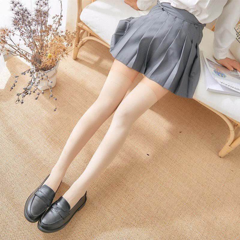 1 Pair Stripe Stockings Girls Women Over Knee Thigh High Over The Knee Stockings For Ladies Girls Warm Knee Socks black/white