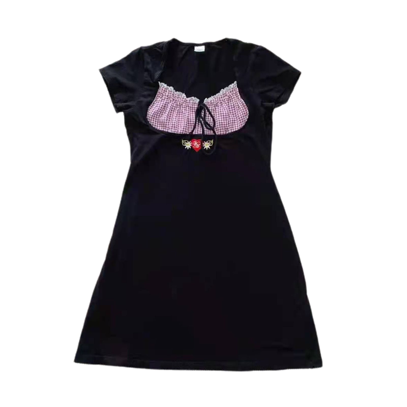 Women Dress Comforle Short Sleeve Short Dress