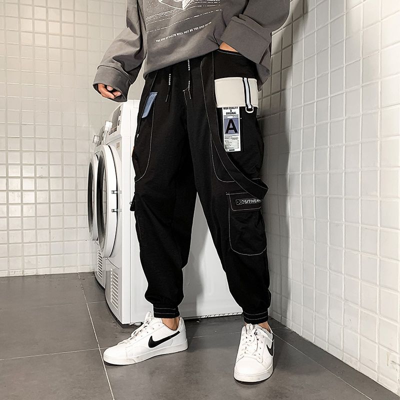 CHAIFENKO New Hot Jogger Leisure Sports Trousers Men Hop Streetwear Beam Foot Cargo Pants Fashion Printing Men Pants