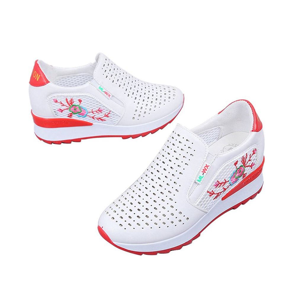 Fashion Heighten Sole Side Zipper Comfortable Shoes Anti-slip Daily Wear