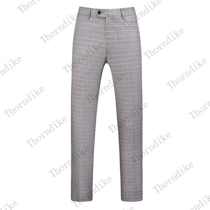 Thorndike 2020 New Men's Suit Pants Red Color Casual Business Pants Slim Fit Trousers Quality Men's Classic Groom Wedding Pants