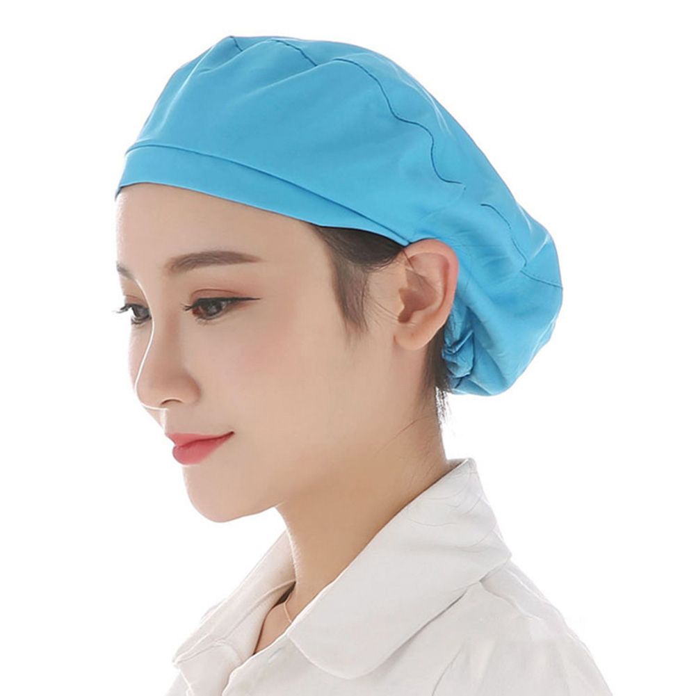 【ALLGOOD】Elastic Chef Hat tchen Bang Coong Hat For Men Women Dustproof Cap
