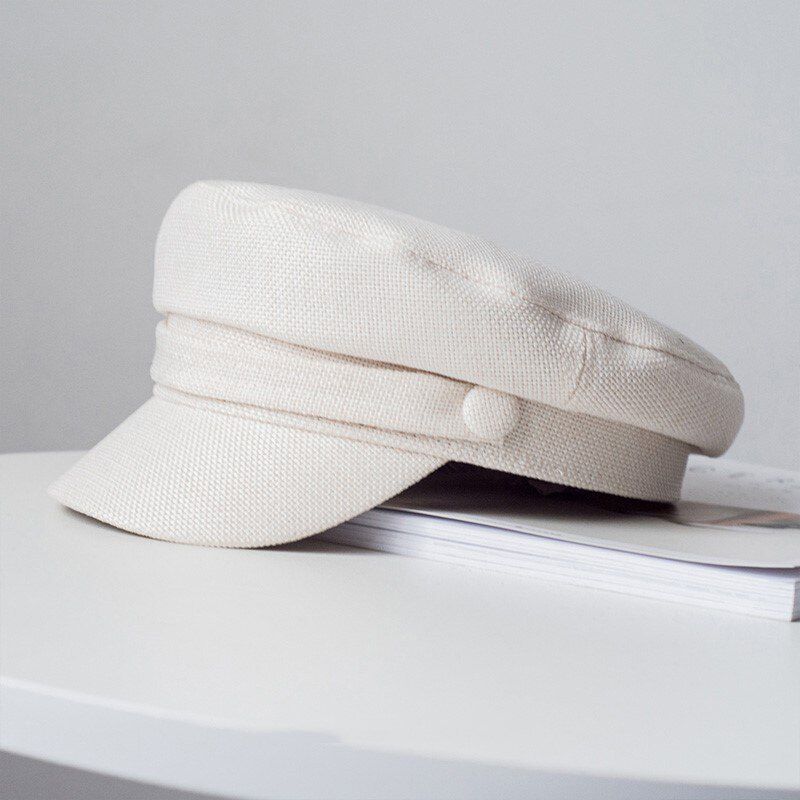 2019 Hats Women Summer Octagonal Flat Cap Spring and Autumn Cotton Female Navy Hats for Women Cap Hat Woman