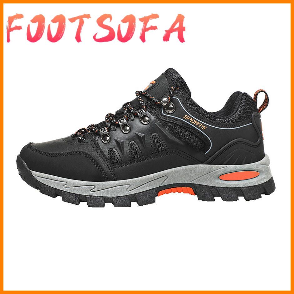 Men's Hiking Shoes Women Non-slip Outdoor Shoes Waterproof Trekking Boots Mountain Climbing Shoes Winter Warm Shoes Plus Size 48