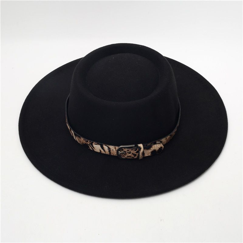 2021 Classic British Fedora Hat Men Women Big brim Imitation Woolen Winter Felt Hats Fashion Jazz Hat Chapeau Wholesale