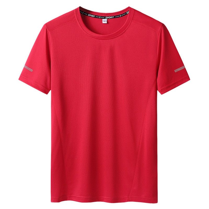 Men's Large Size Clothing Quick Dry T Shirt Plus Size 9XL Men's Summer Casual O-neck Short Sleeve Black T-shirts Male Tees Tops