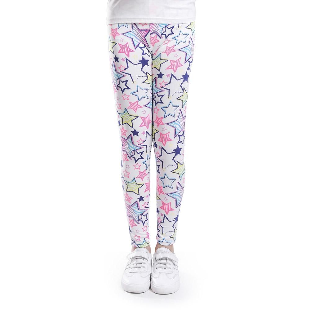 Girls Leggings Thin Teenager Girl Stretchable Pencil Pants Summer Floral Print 2-13Y Children's Trouser