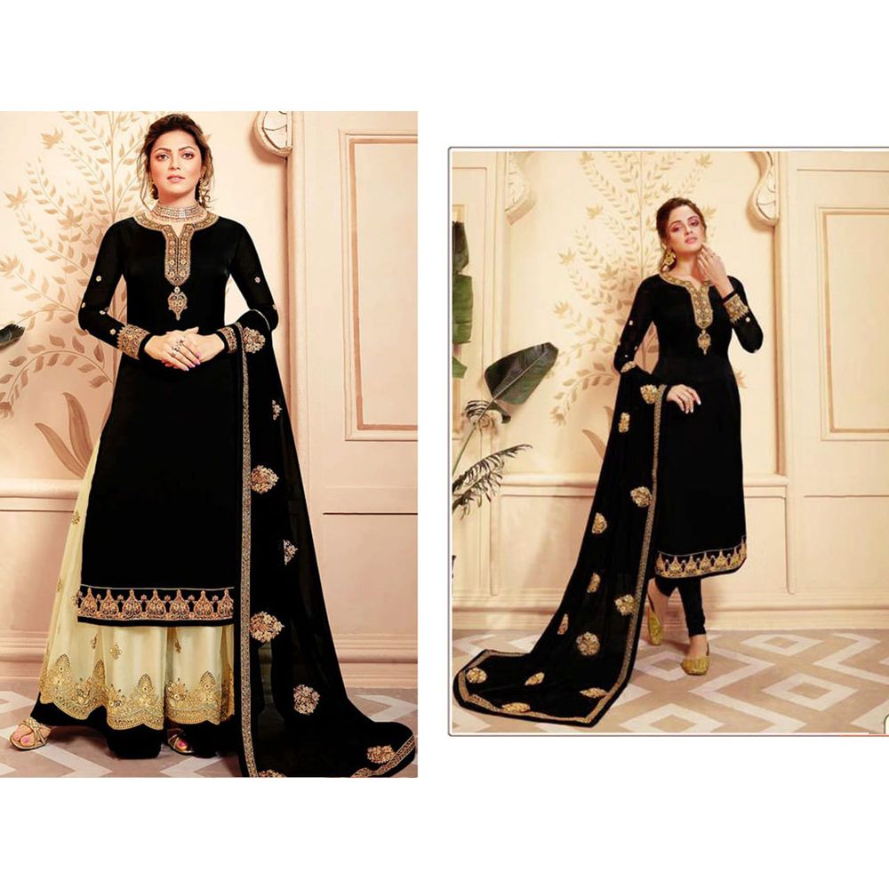 Semi- stiched weightless georgette sarara for women