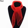 Women Fashion Pure Candy Color Soft Chiffon Silk Neck Scarf Square Wrap Shawl