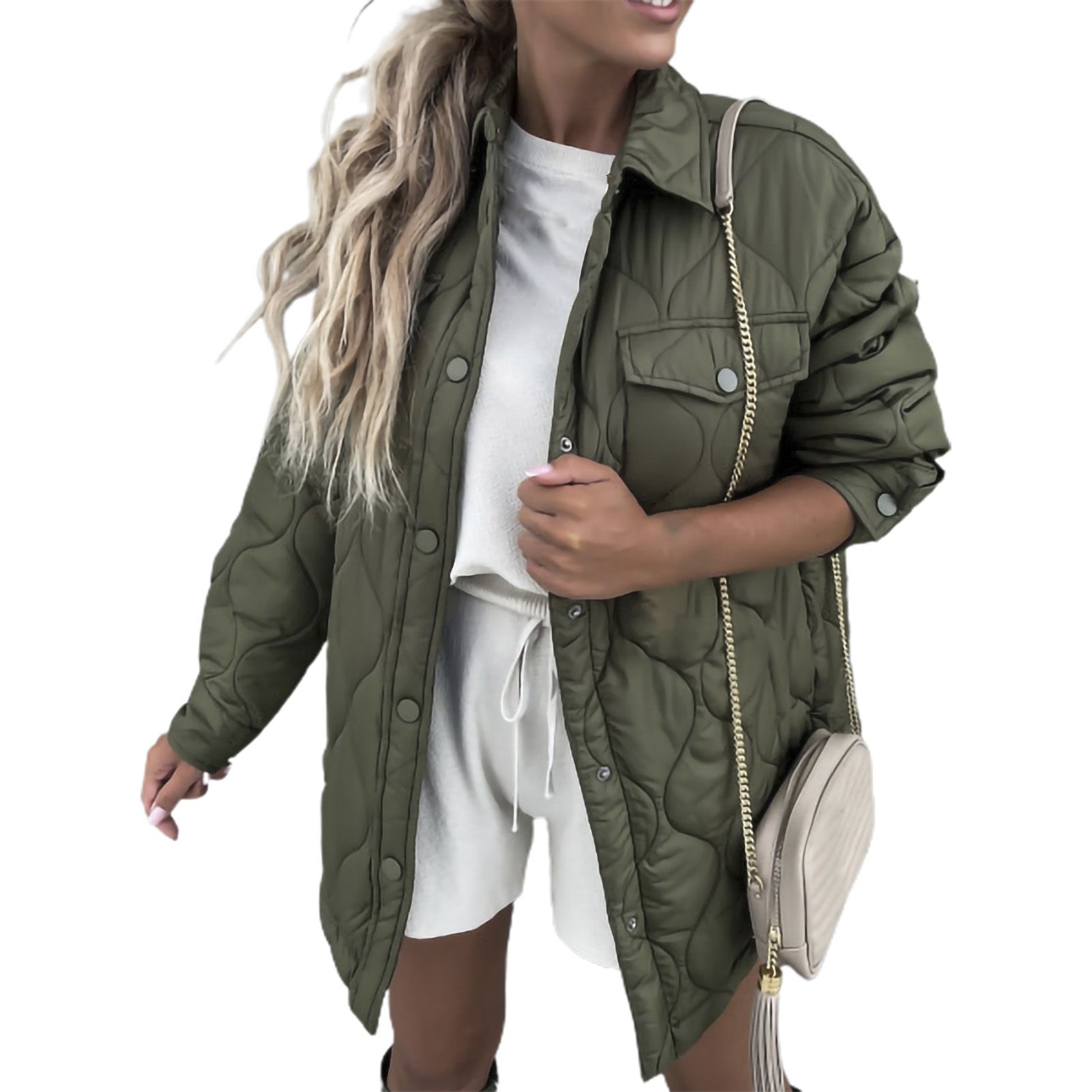 Jacket Coat All-Match Inner Quilted Windproof Jacket Coat