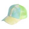 Outdoor Women Tie Dye Anti Sun Adjusle Cotton Baseball Cap Mesh Ponytail Hat