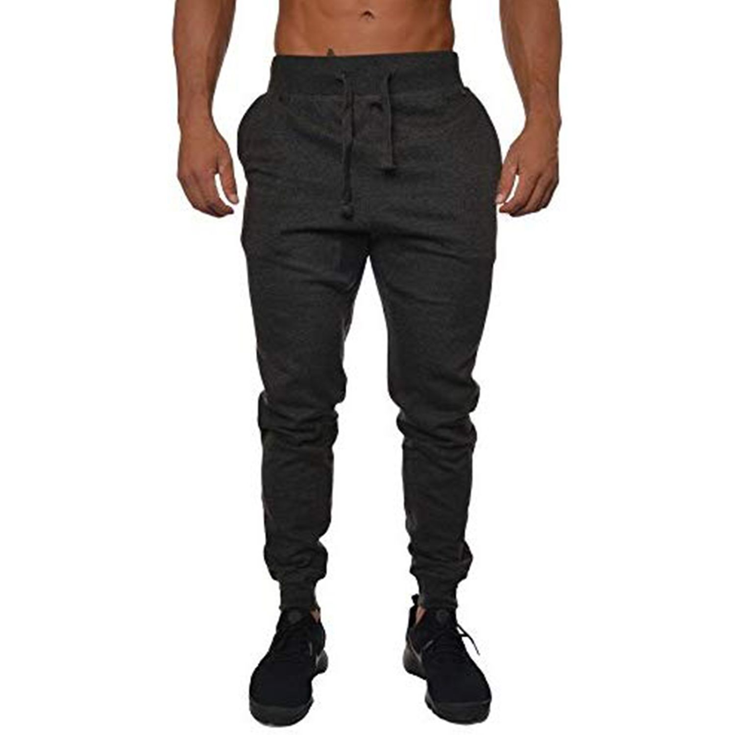 Slim-Fit Sweatpants / Joggers for Man - Deep Gray - BW-5065