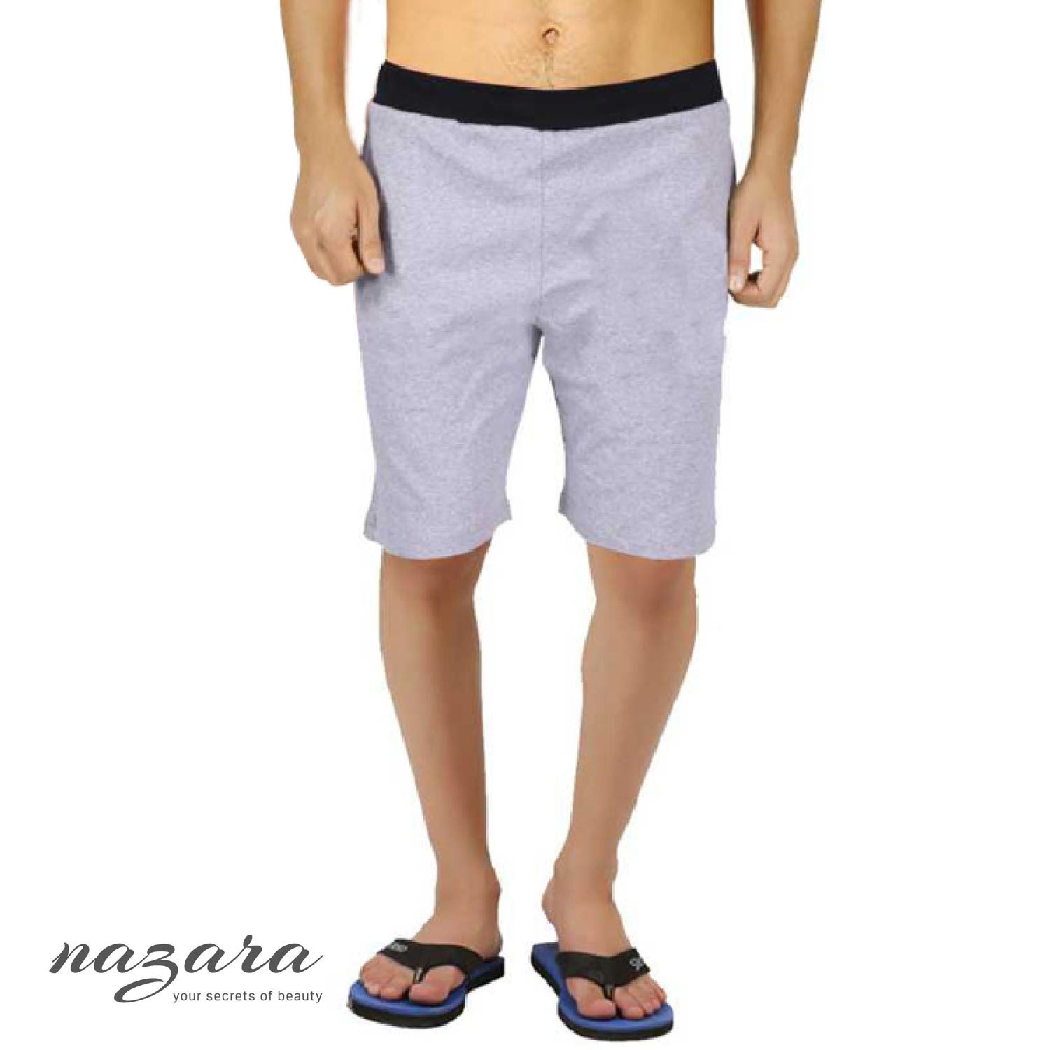 Cotton Shorts for Men - Light Ash