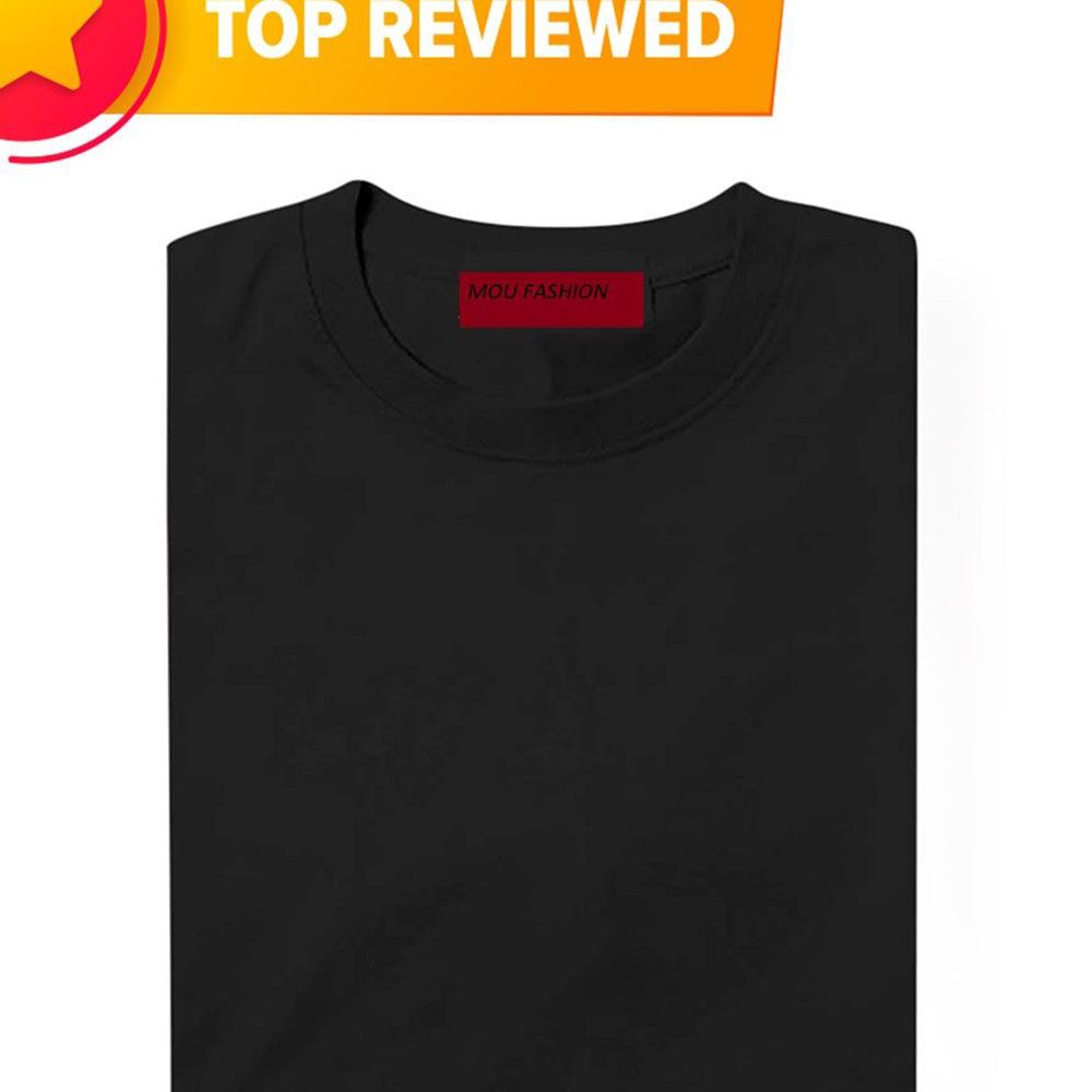 Solid Black Half Sleeve T Shirt For Men