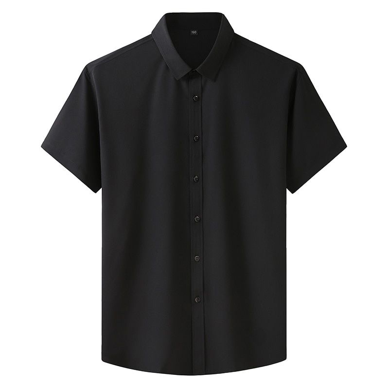 10XL 8XL 7XL 2021 New Summer Business Formal Shirts For Men Short Sleeve Loose Men's Dress Shirts Casual Shirt Man Brand Clothes