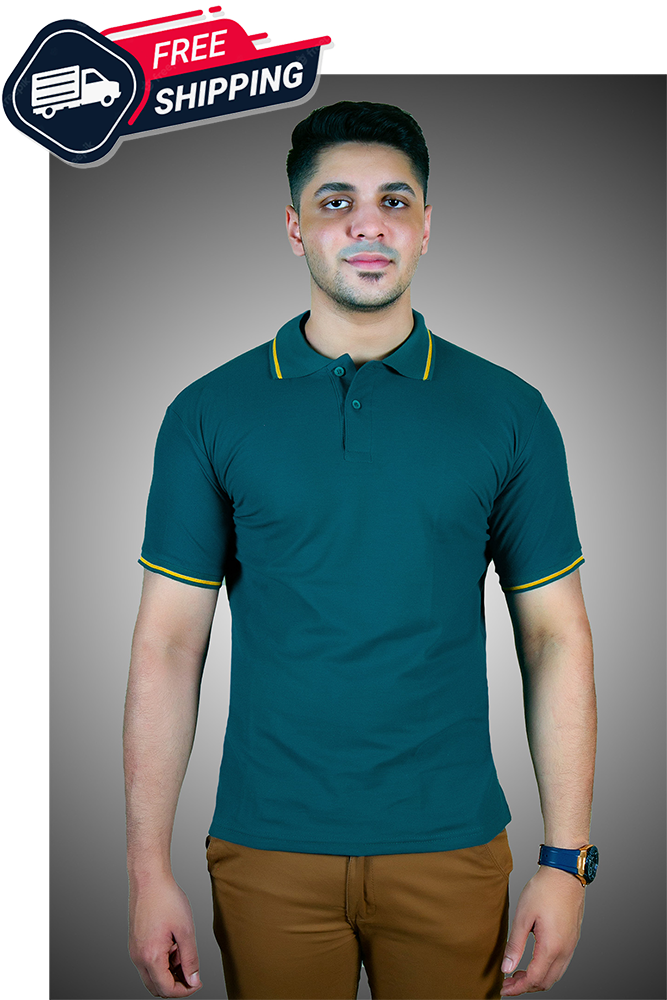 Seafoam Green Solid Polo Shirt