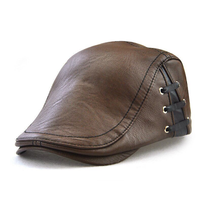 Wear Man Perforation Bandage Design Go Out Cap Casquette Homme Mens Hats Vintage beret