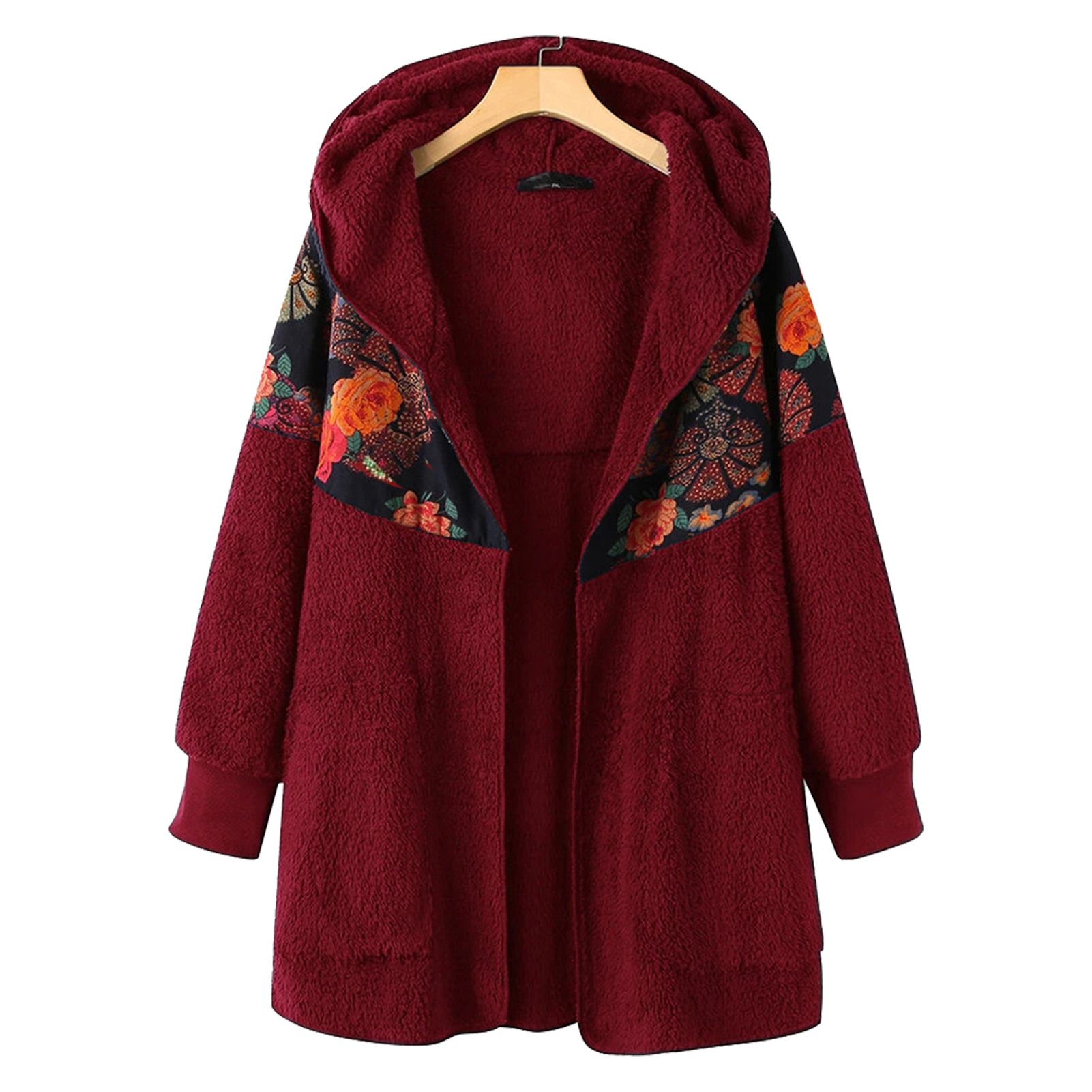 Fluffy Coat Zipper Closure Double Sided Velvet Women Coat