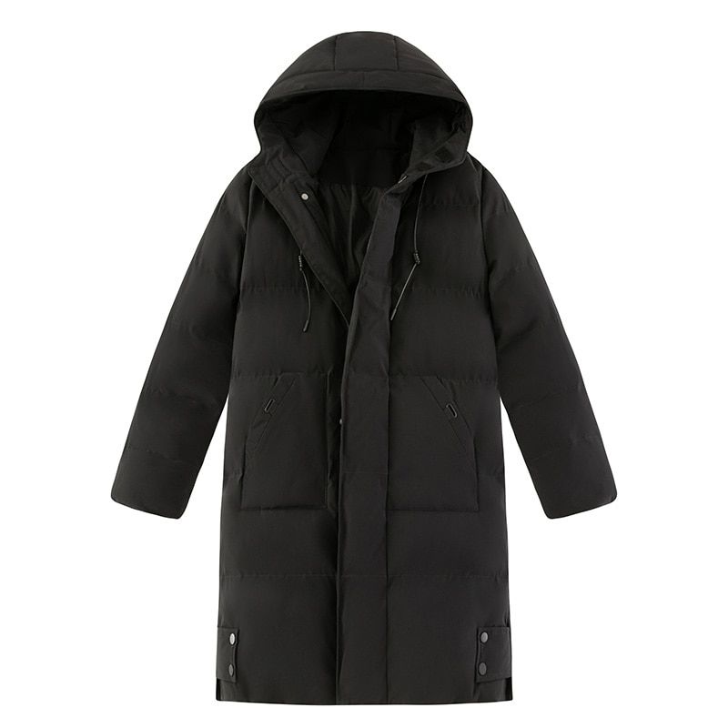 Winter Thick Men Long Jacket Coat Hooded Cotton Casual High-Quality Jacket Windproof Warm Hooded Parkas Athlete Coat