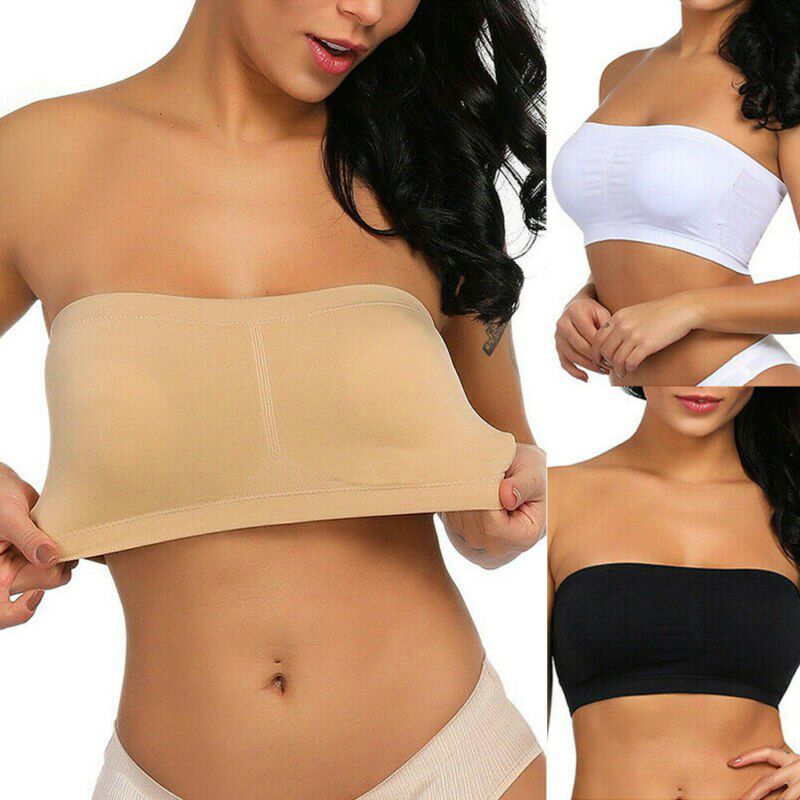 Seamless Removable Pads Intimates Basic Tube Bra