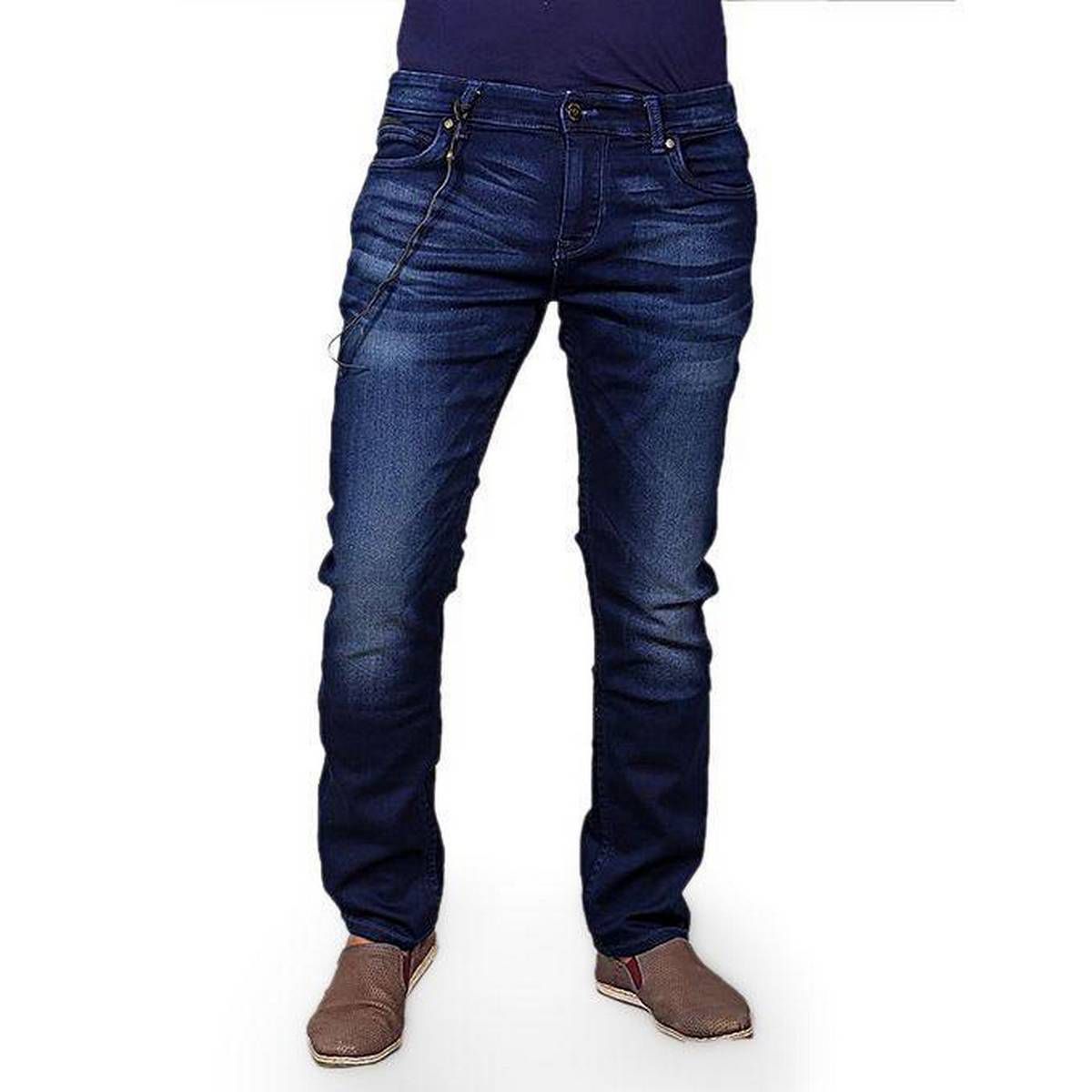 Cotton Jeans Pant - Denim Mixed Color