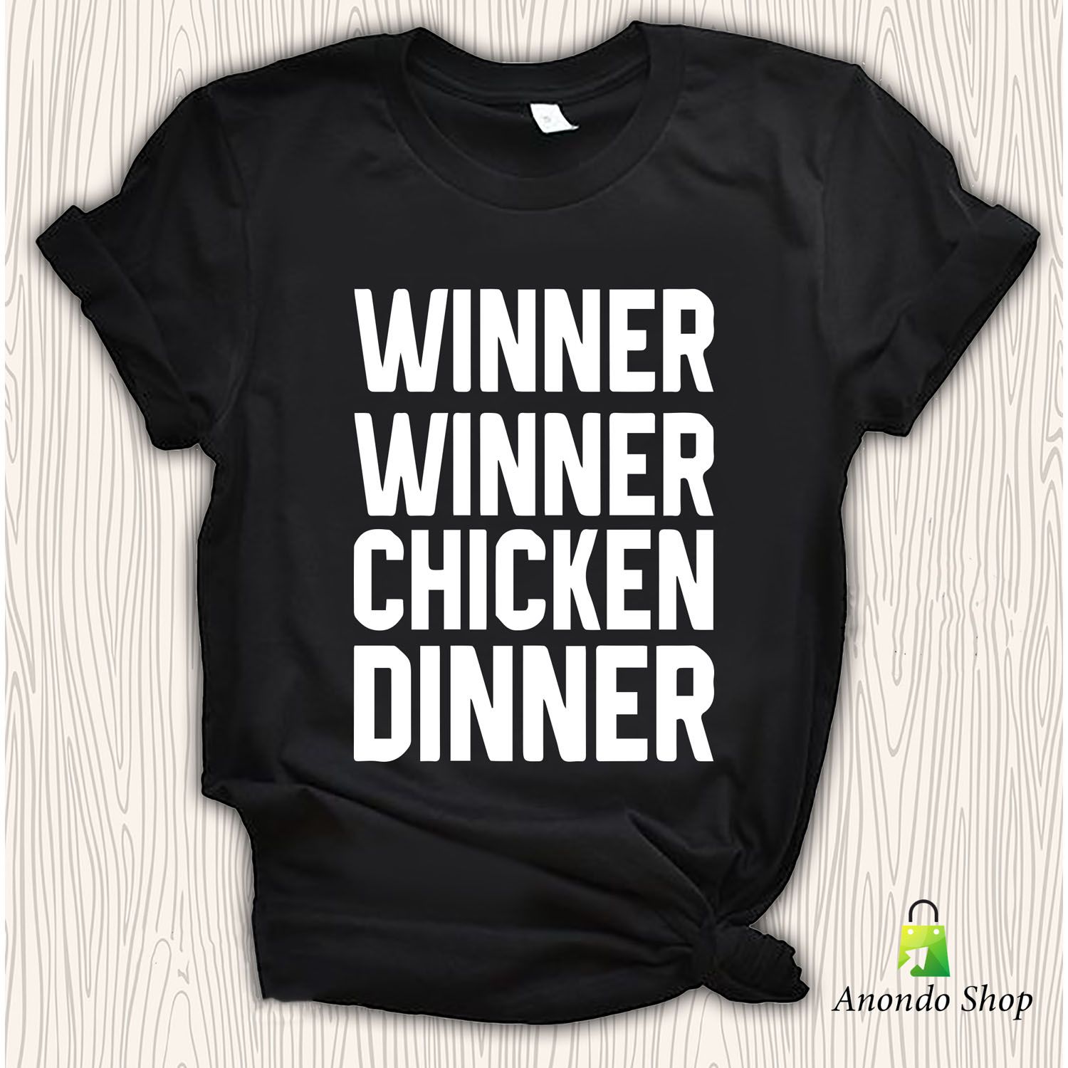 Winner Winner Black Short Selves T-Shirt For Men