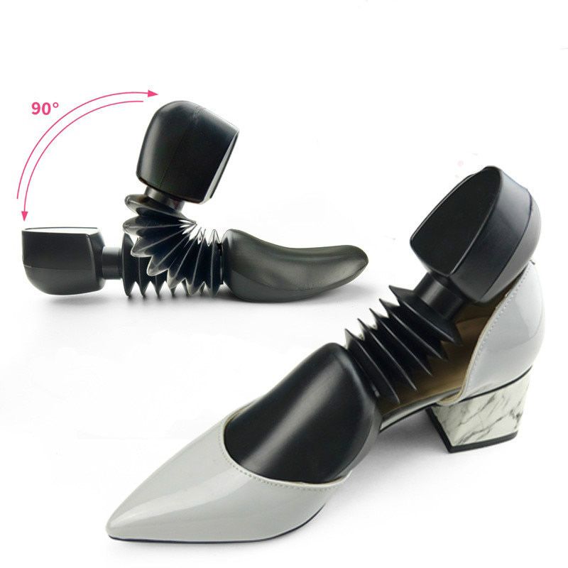 1 Pair Telescopic Shoe Stretcher Shaper Last Mould Adjustable Plastic Holder Shoe Support Bottes