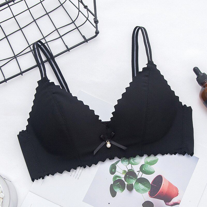 GUMPRUN  Lingerie Seamless Push Up Bras for Women Adjusted Wireless Bralette Solid Comfortable Soft Bra Wire Free Underwear