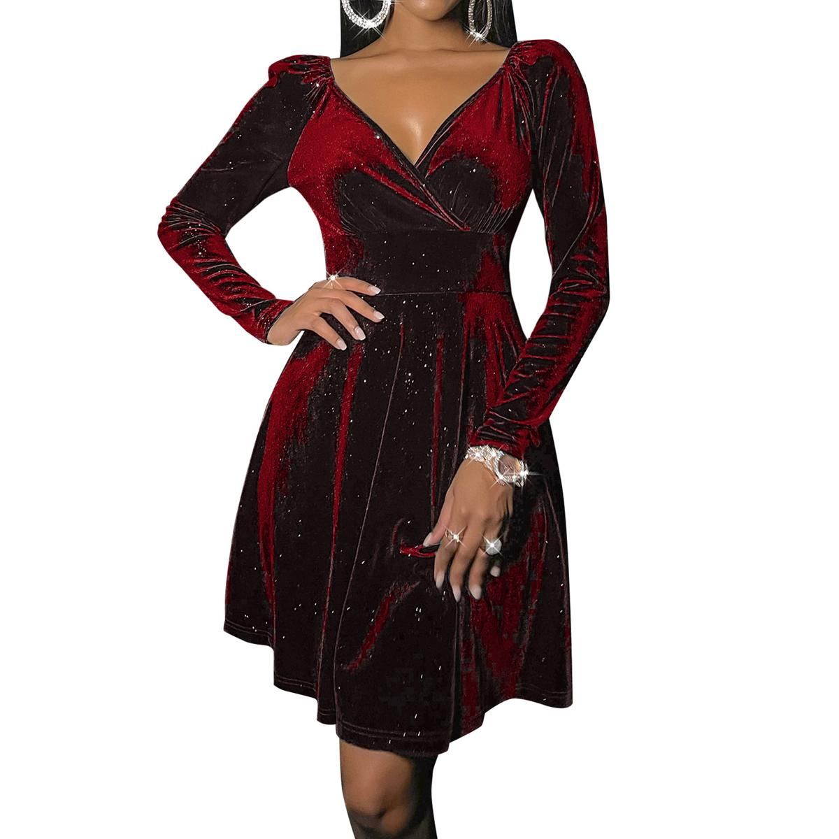 Women Dress Long Sleeve Sexy Commute Mini Dress
