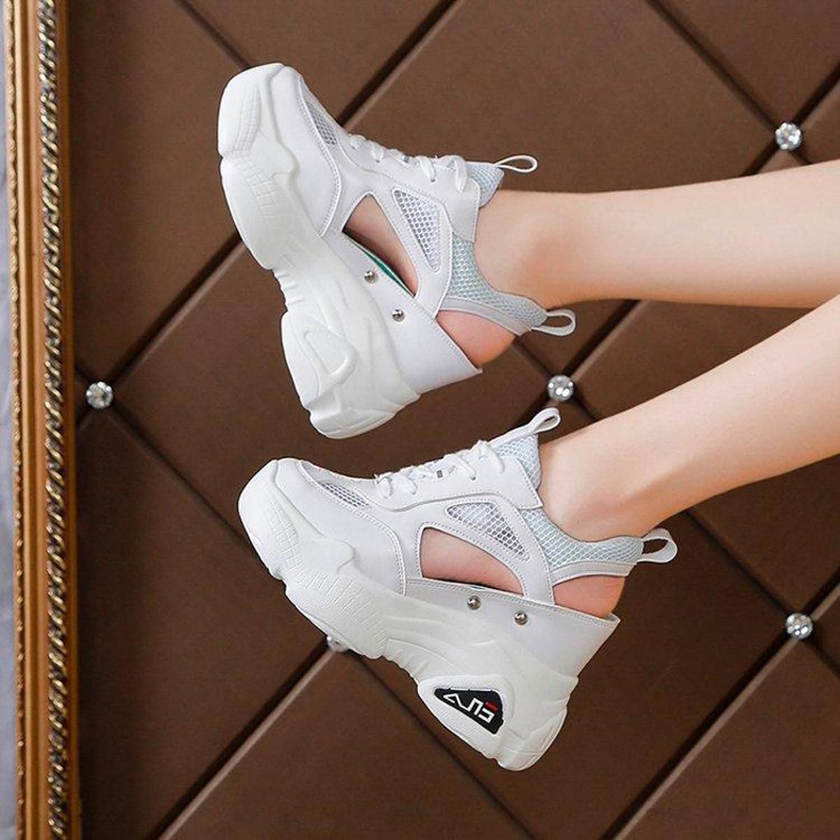 9cm/3.3  Heels Women's Fashion Wedge Shoes Thick Bottom Sandals