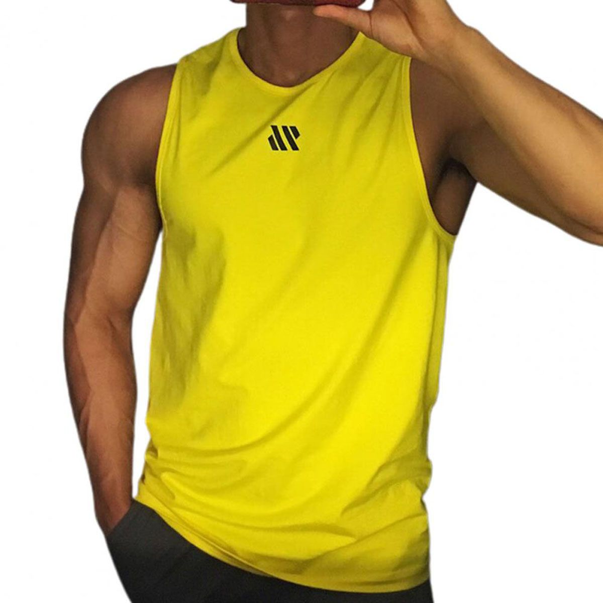 65% Dropsping!!Workout Vest Sleeveless Breathable lyester Sleeveless Men Vest for Summer