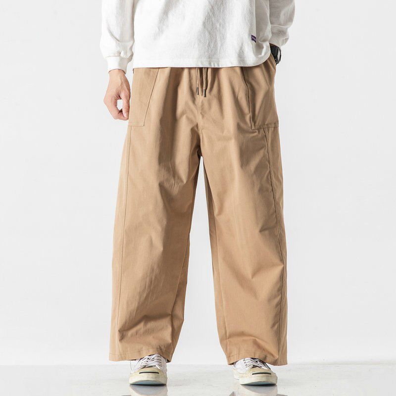 New Men’s Cargo Pants Loose Solid Color Man Jogging Sweatpants Big Size Casual Trousers Woman Streetwear Fashion