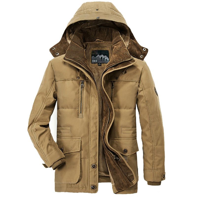 Winter Thick Warm Parkas Coat Men Military Cotton Padded Jackets Plus SIze 5XL 6XL 7XL Overcoat Multi-Pocket Windbreaker Jacket
