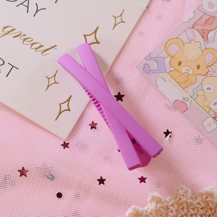 【BestGO】Cross Hairpin Geometric Matte BB Clip Sweet Girl Jewelry Accessories