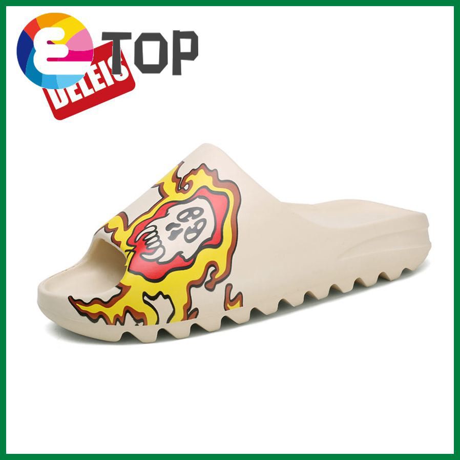 New High-qualtiy Slipper For Women&Men Soft Non-slip Uni Sandal Slides Thicken Sole Bath Slipper Skull