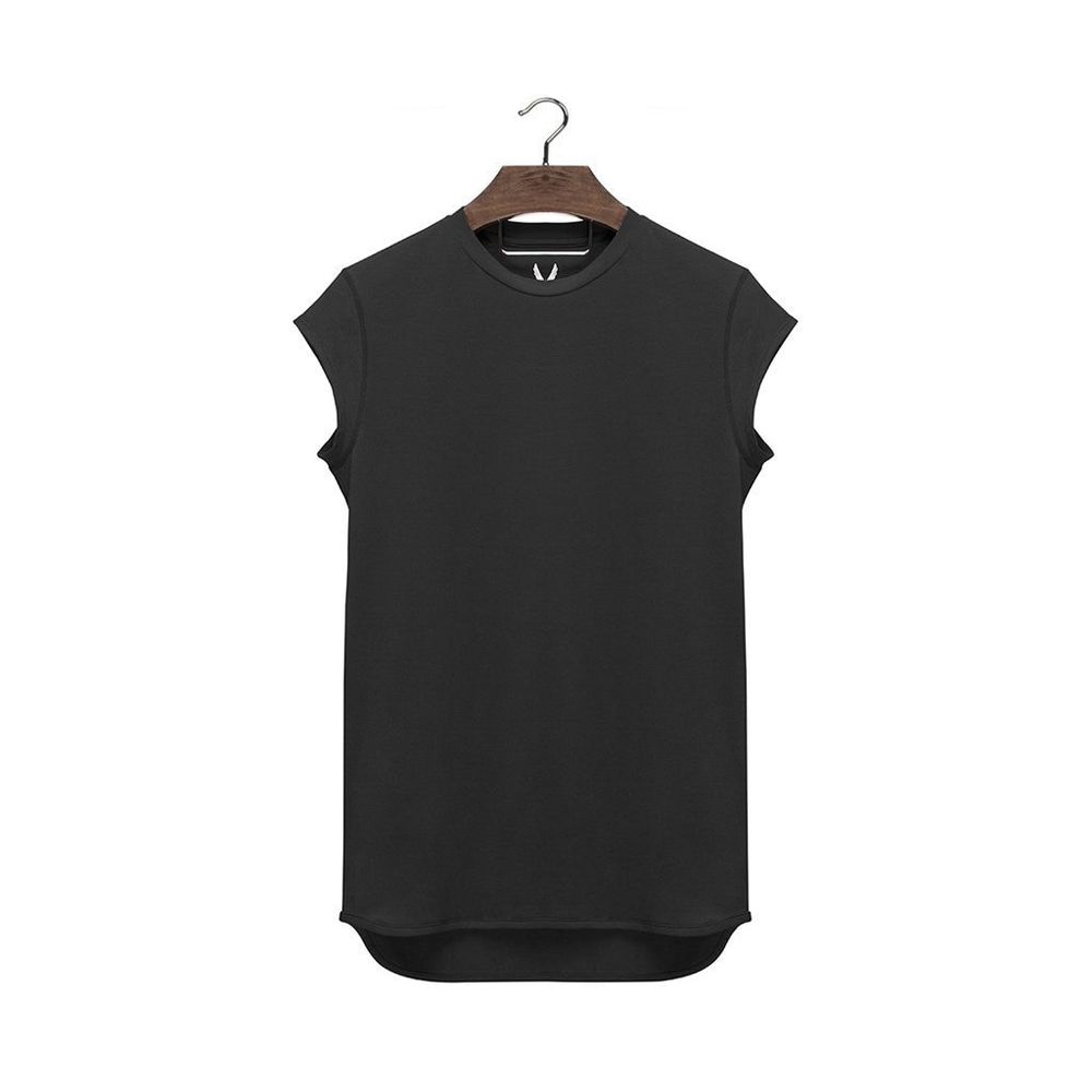 Batwing Sleeve Tshirt Men Workout GYM Fitness T Shirts Moto Biker Tops Hop Streetwear Men Clothing