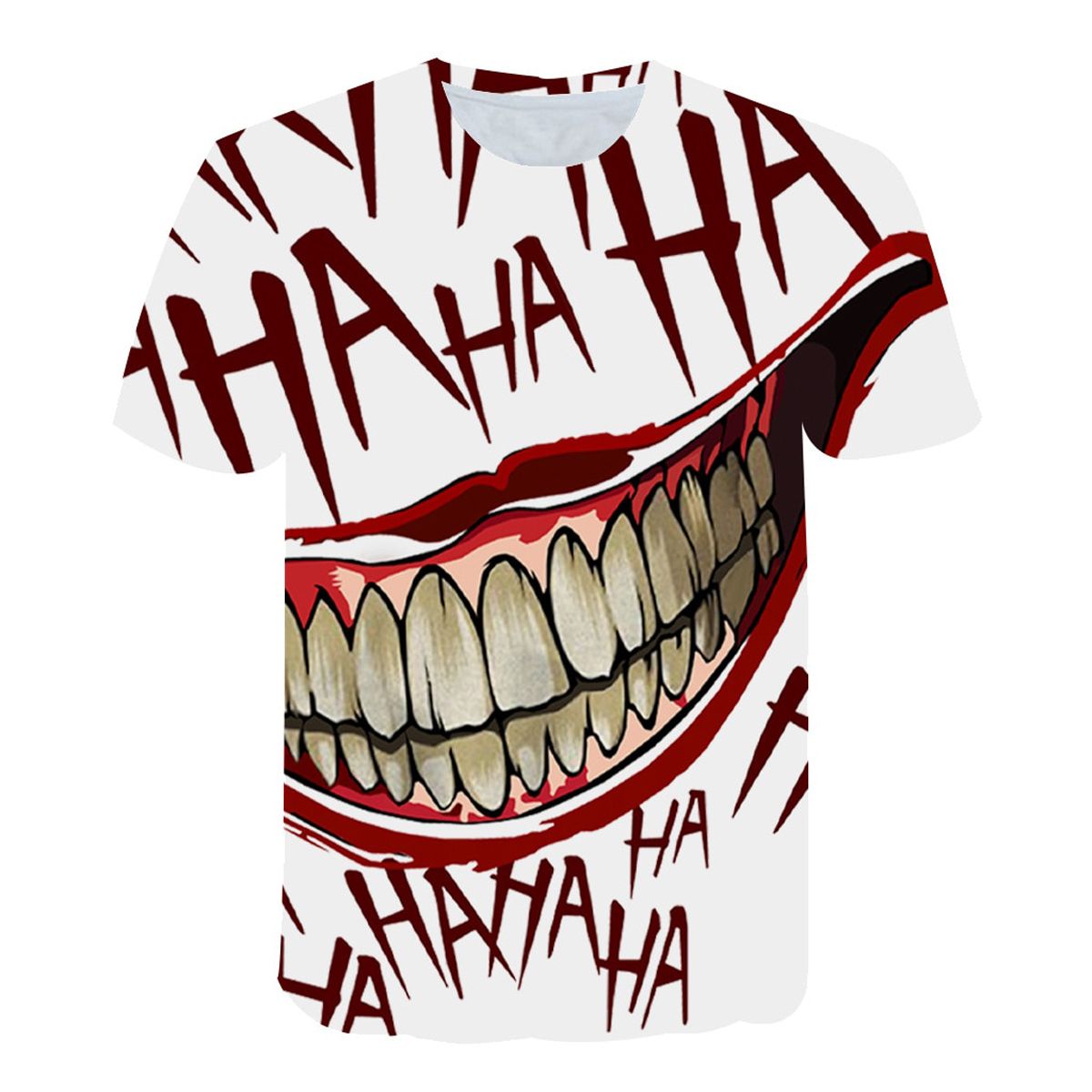 2021 Fashion 3D Printed T-Shirt Children's wear Joker Face tshirts Clown Short Sleeve Fashion Cosplay T shirt Man / Woman Tops