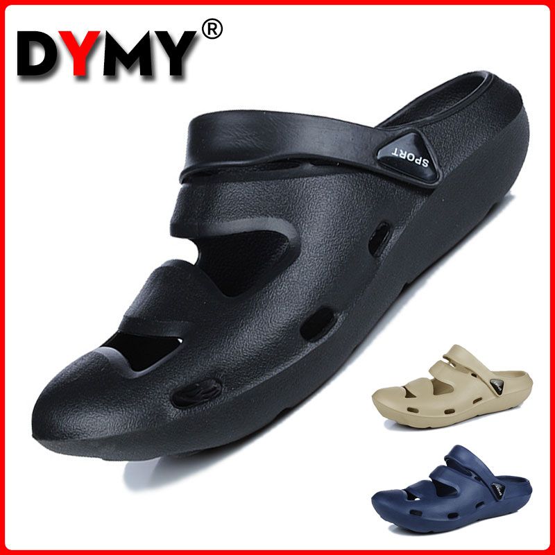 DYMY  Sandals for Men  Beach Shoes Breathable Slippers Men Flip Flops Non slip Garden Sandals