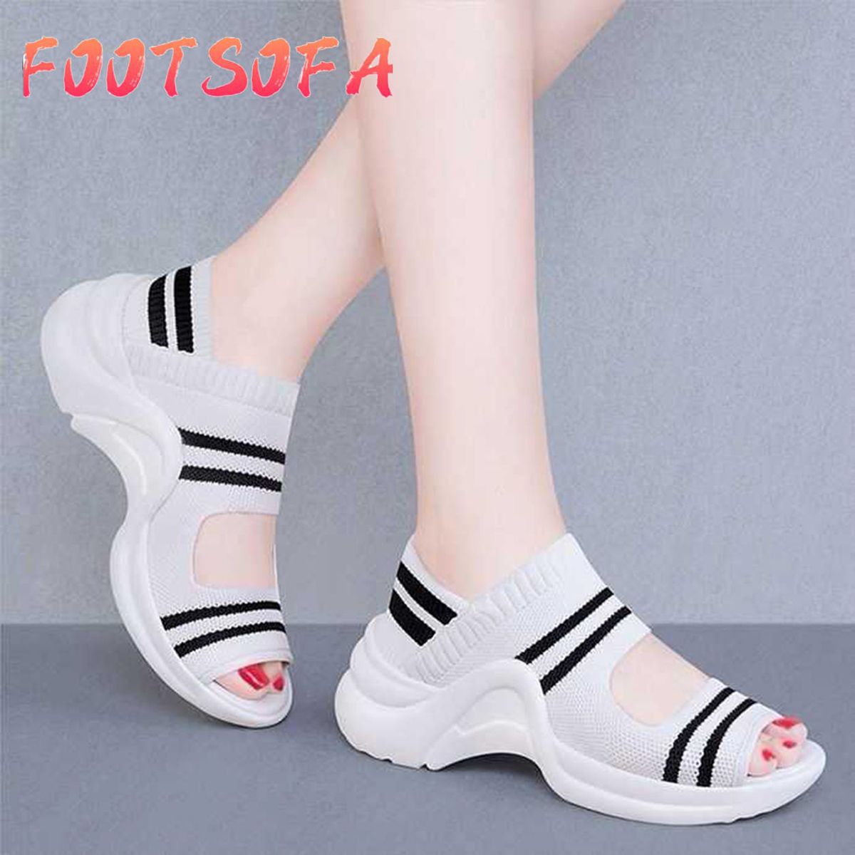New Ladies Light Sport Sandals Comfort Open Toe Flat with Beach Sandals for Women Summer Platform Casual Walking Shoes