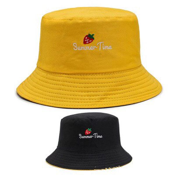 2020 Embroidered Fisherman Hat Tide Men and Women Street Visor Summer Outdoor Leisure Basin Cap Men Bucket Hat