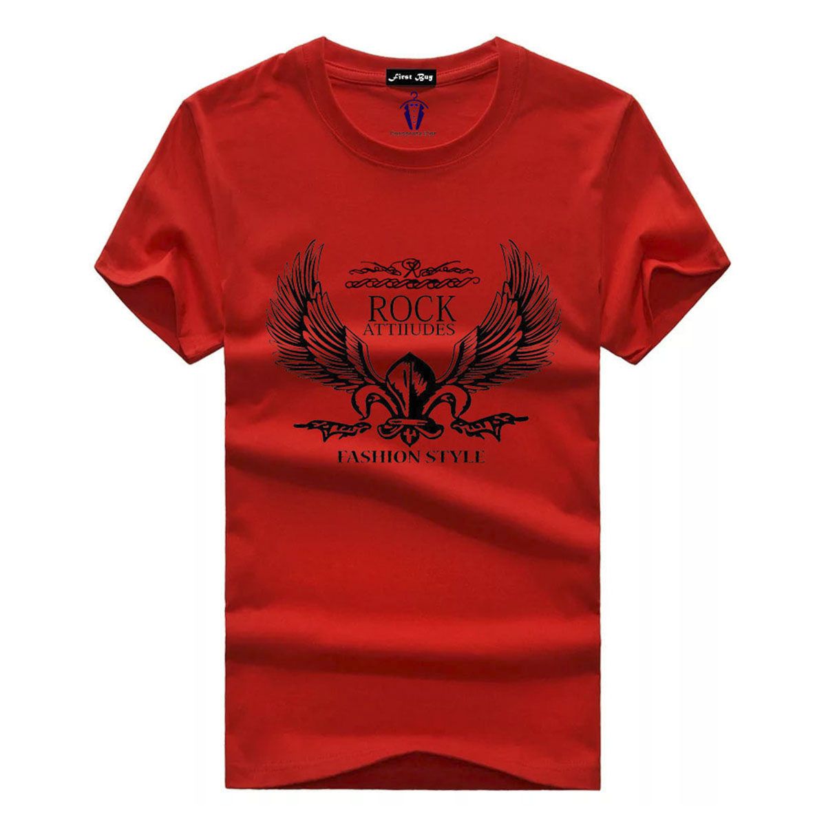 Trendy Casual Half Archired T-Shirt  for Men - T-Shirt